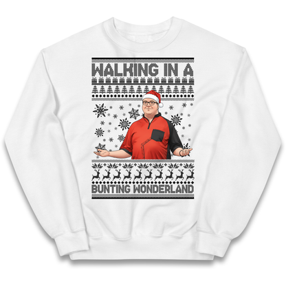 Bunting Wonderland Kids Sweatshirt