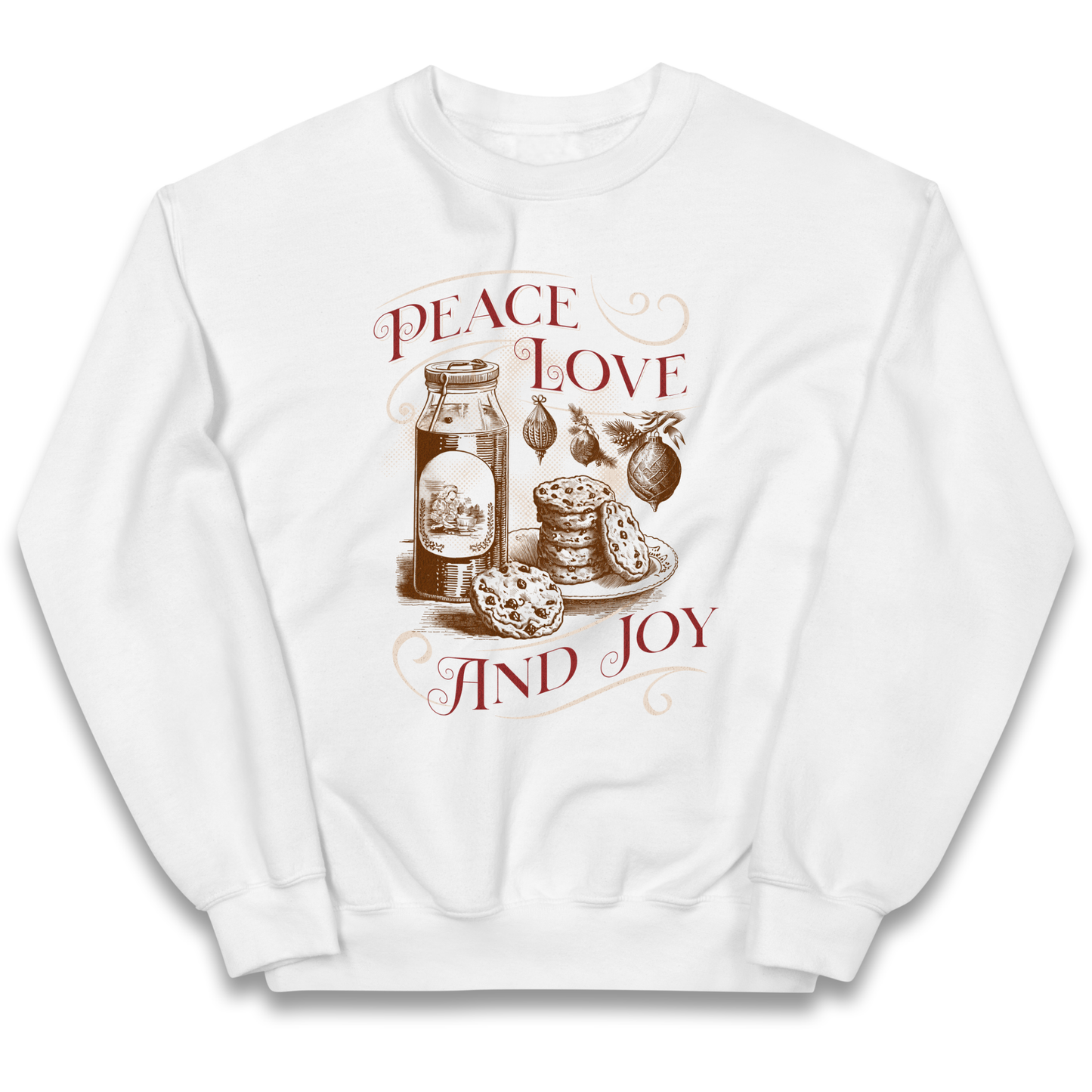 Peace Love And Joy Christmas kids sweatshirt