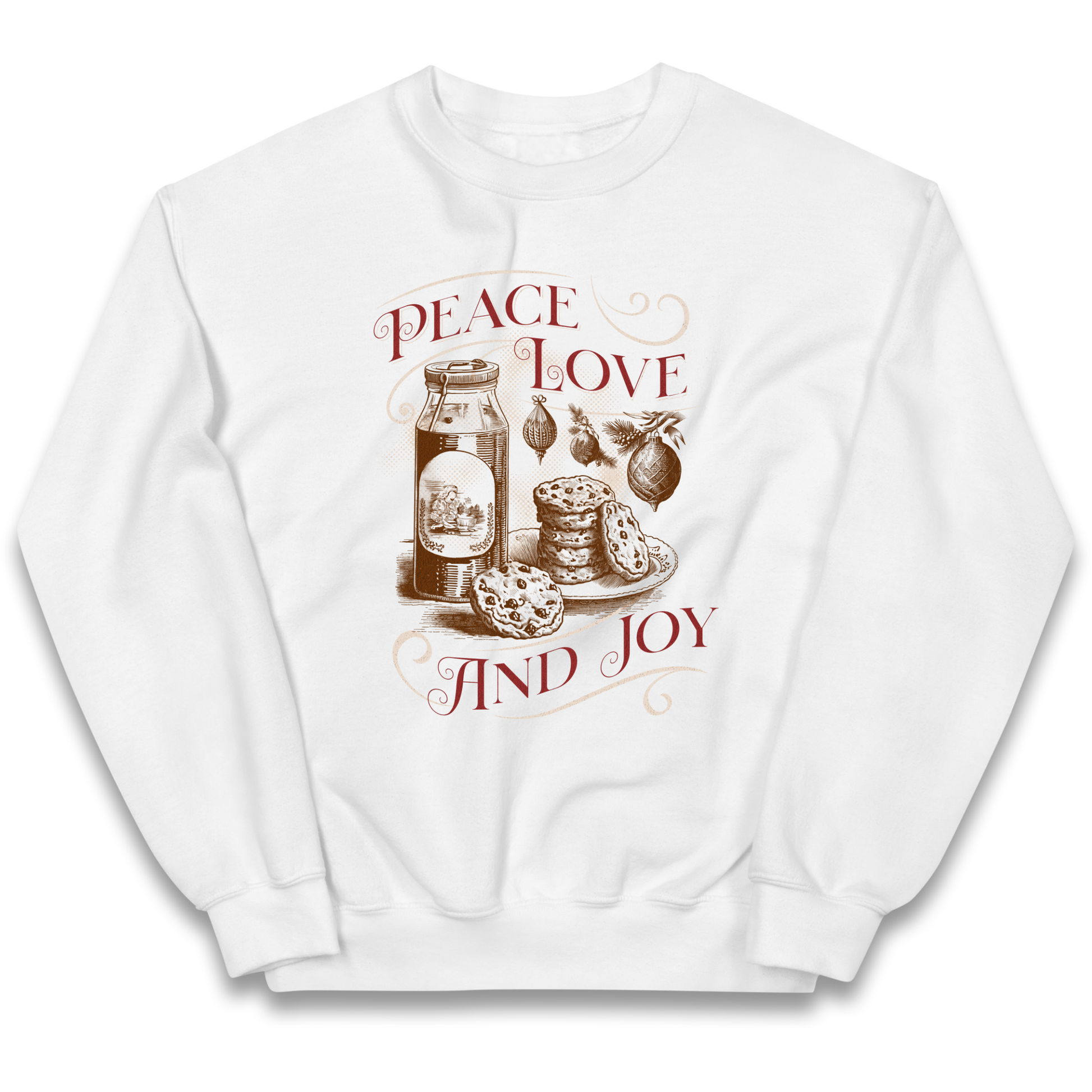 Peace Love And Joy Christmas kids sweatshirt
