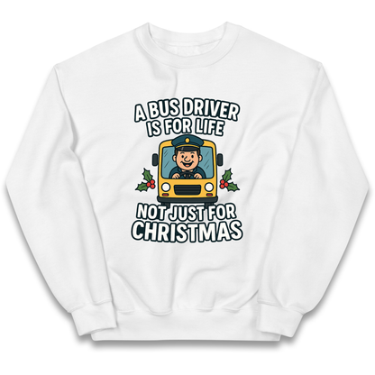Bus Driver Christmas Kids Jumper