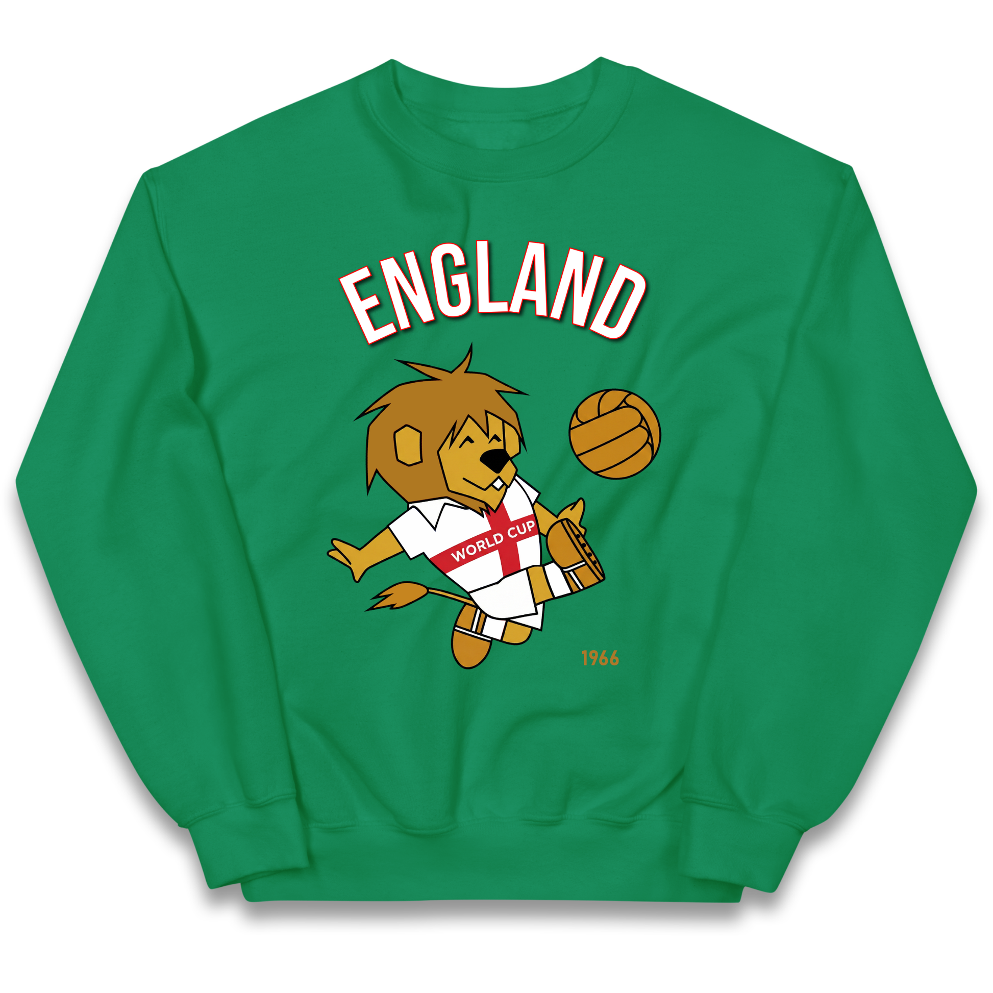England World Cup Willie 1966 Football Kids Sweatshirt