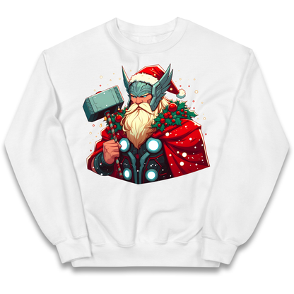 Viking Thor Santa kids sweatshirt