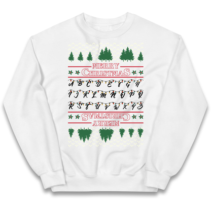 stranger things christmas jumper Kids Jumper