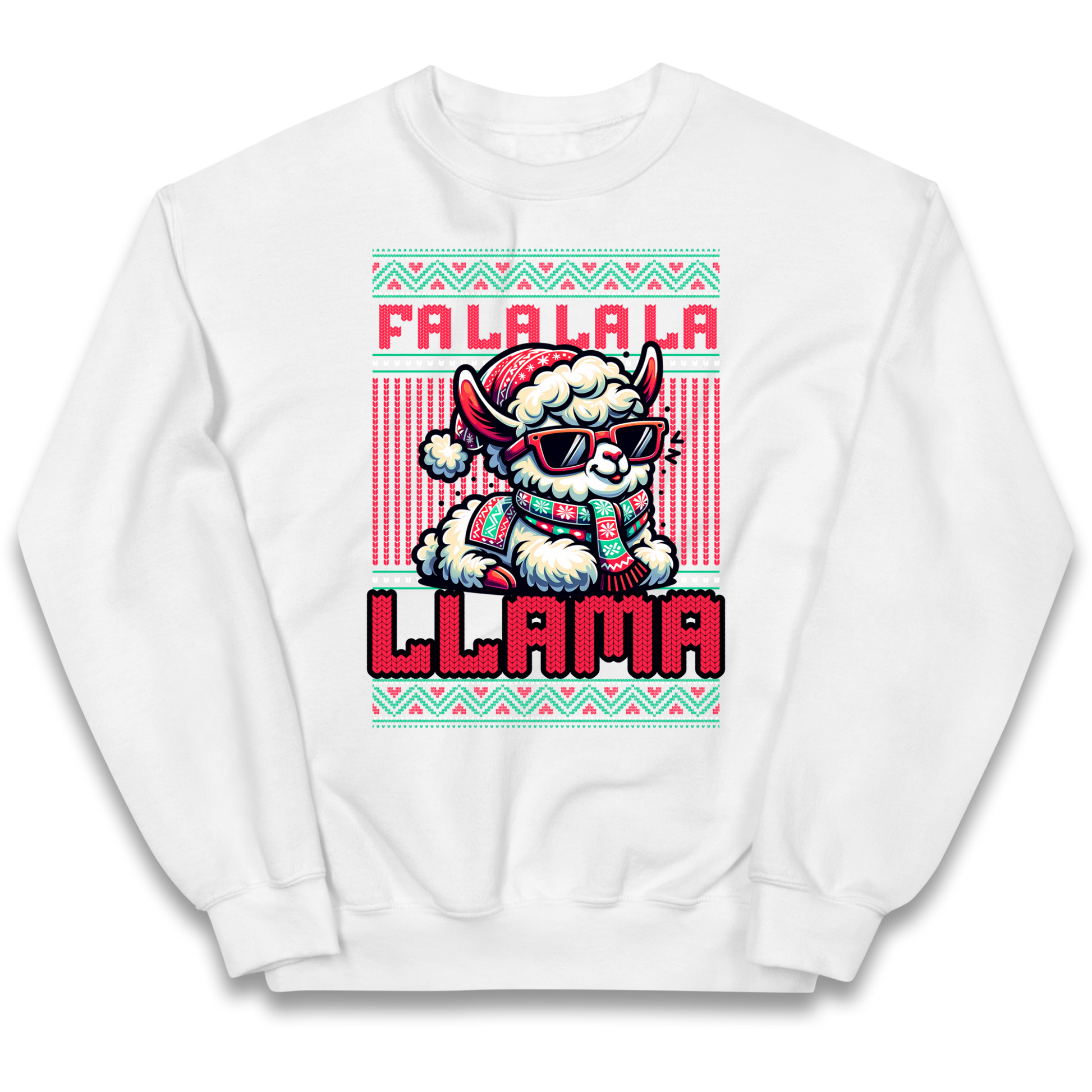 FA LA LA LA LLAMA kids sweatshirt