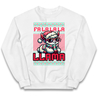 FA LA LA LA LLAMA kids sweatshirt