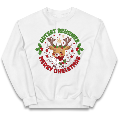 Cutest Reindeer kids sweatshirt