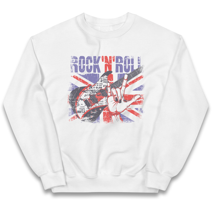Rock N Roll Union Jack kids sweatshirt
