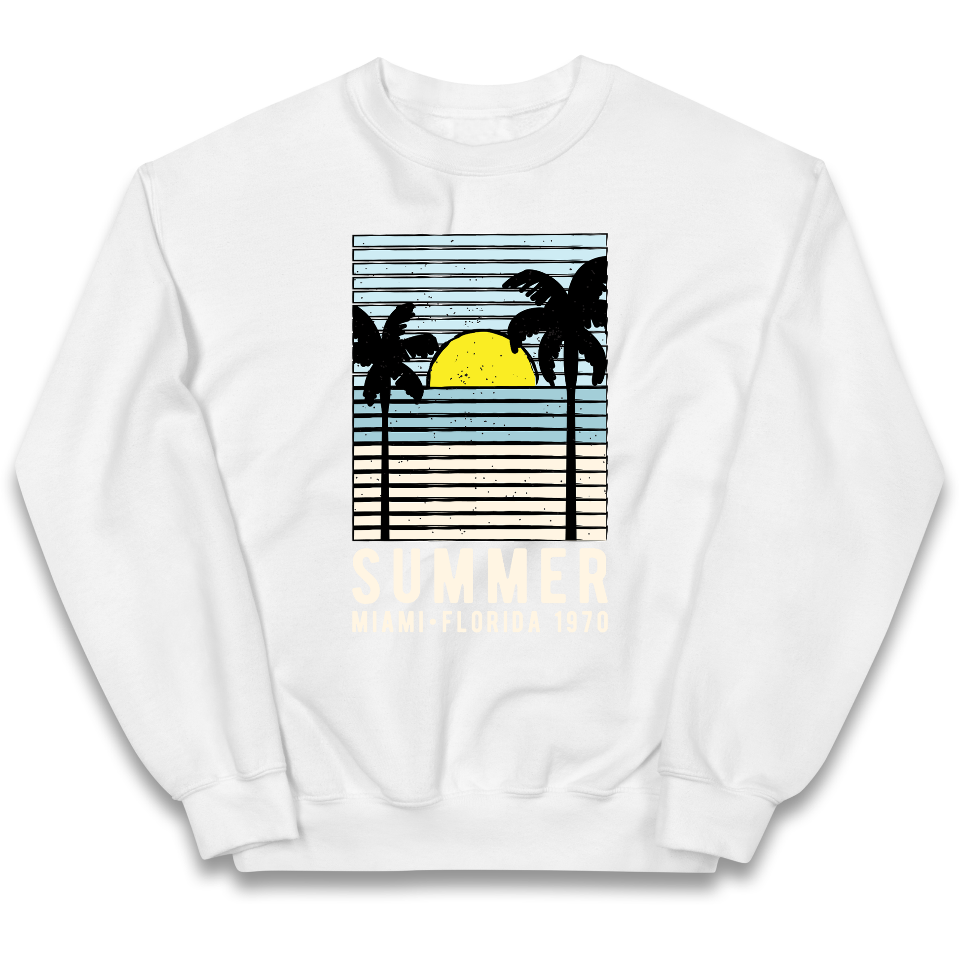 Summer Miami Florida 1970 kids sweatshirt
