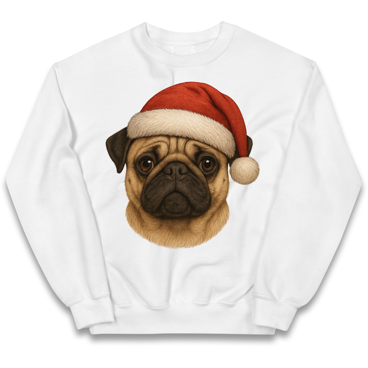 Pug Face Christmas kids sweatshirt
