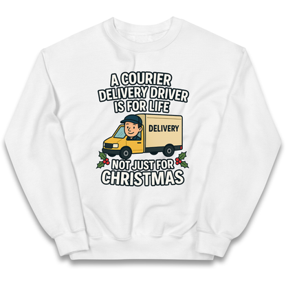Courier Delivery Driver Christmas Kids Jumper