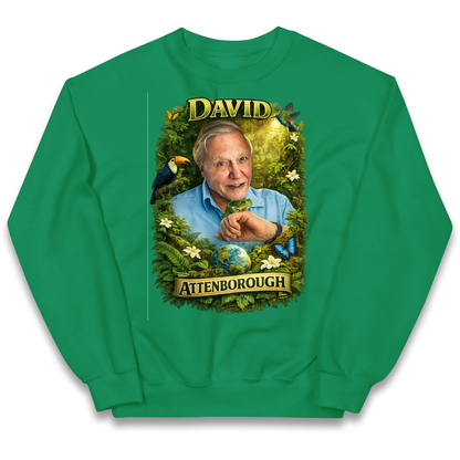 David Attenborough Kids Sweatshirt