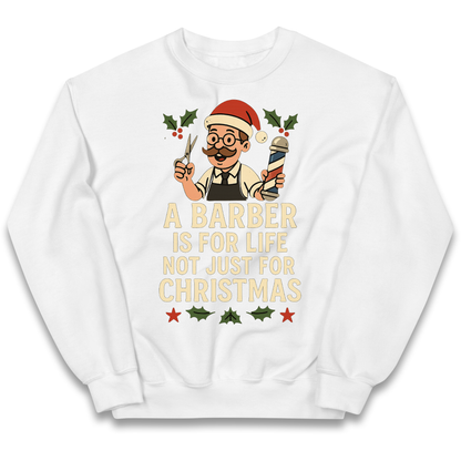 Barber Christmas Kids Jumper