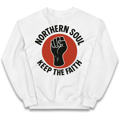 Northern Soul Keep The Faith kids sweatshirt