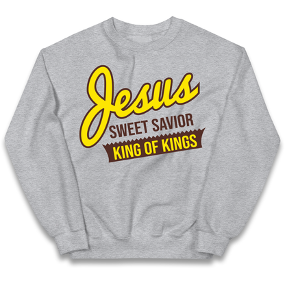 Jesus Sweet Saviour King of Kings Kids Jumper