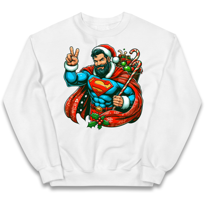 Superman Santa kids sweatshirt