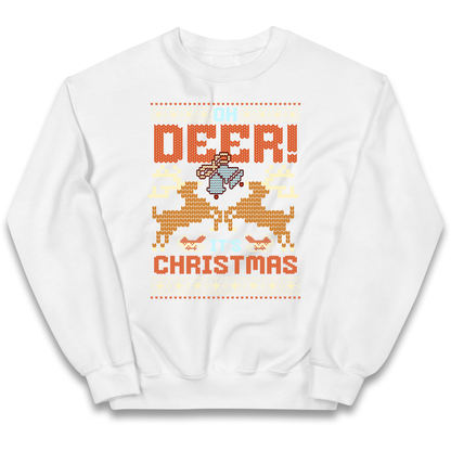 Oh Deer its Christmas kids sweatshirt