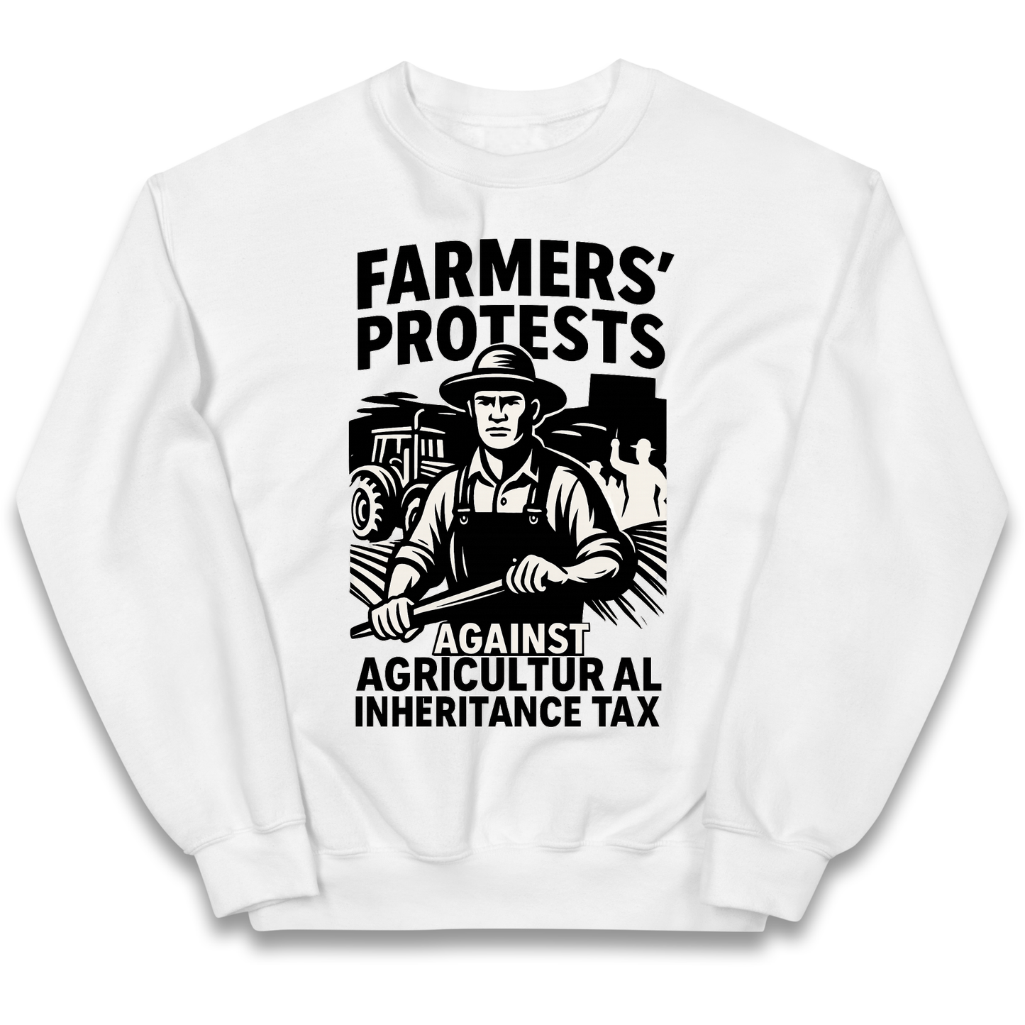 Farmers’ Protests Against Agricultural Inheritance Tax kids sweatshirt