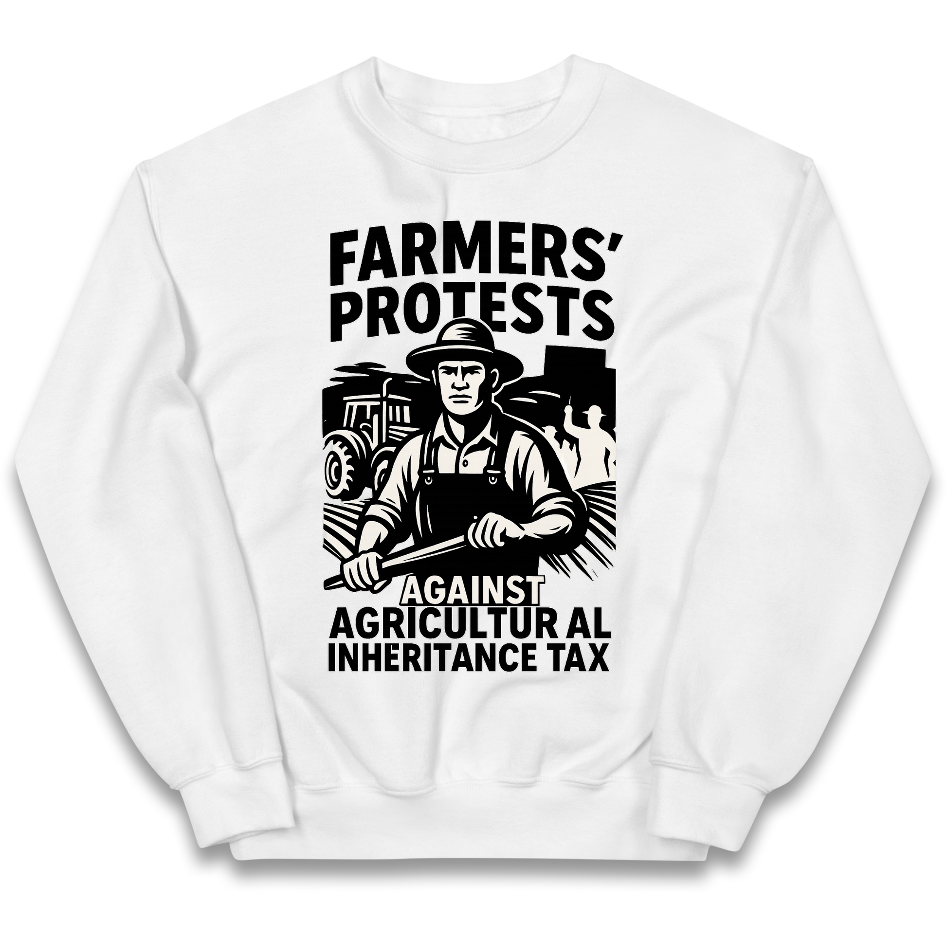 Farmers’ Protests Against Agricultural Inheritance Tax kids sweatshirt