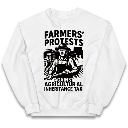 Farmers’ Protests Against Agricultural Inheritance Tax kids sweatshirt