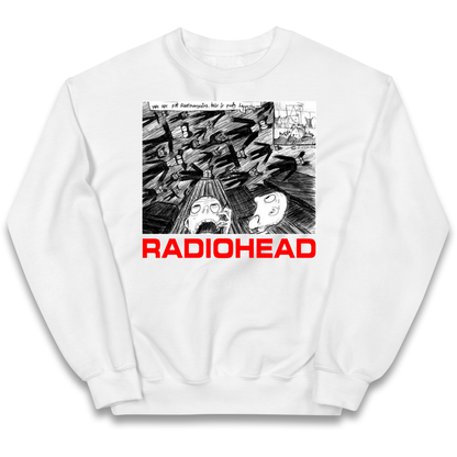 Radiohead We Are Not Screaming kids sweatshirt