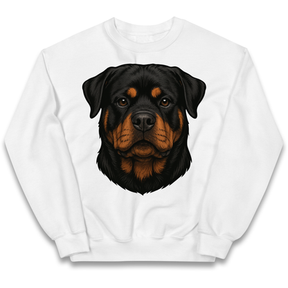 Rottweiler Face kids sweatshirt