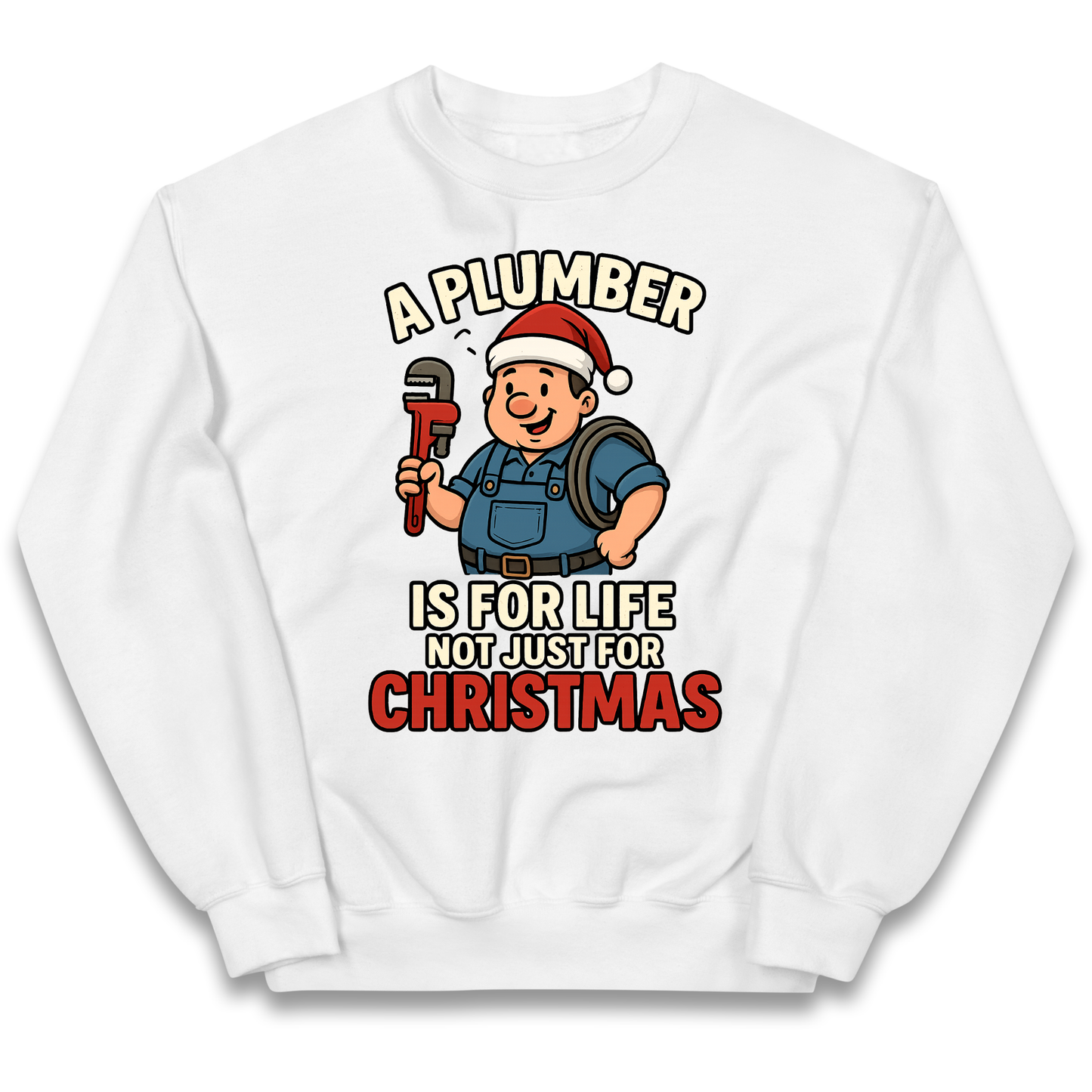 Plumber Christmas Kids Jumper