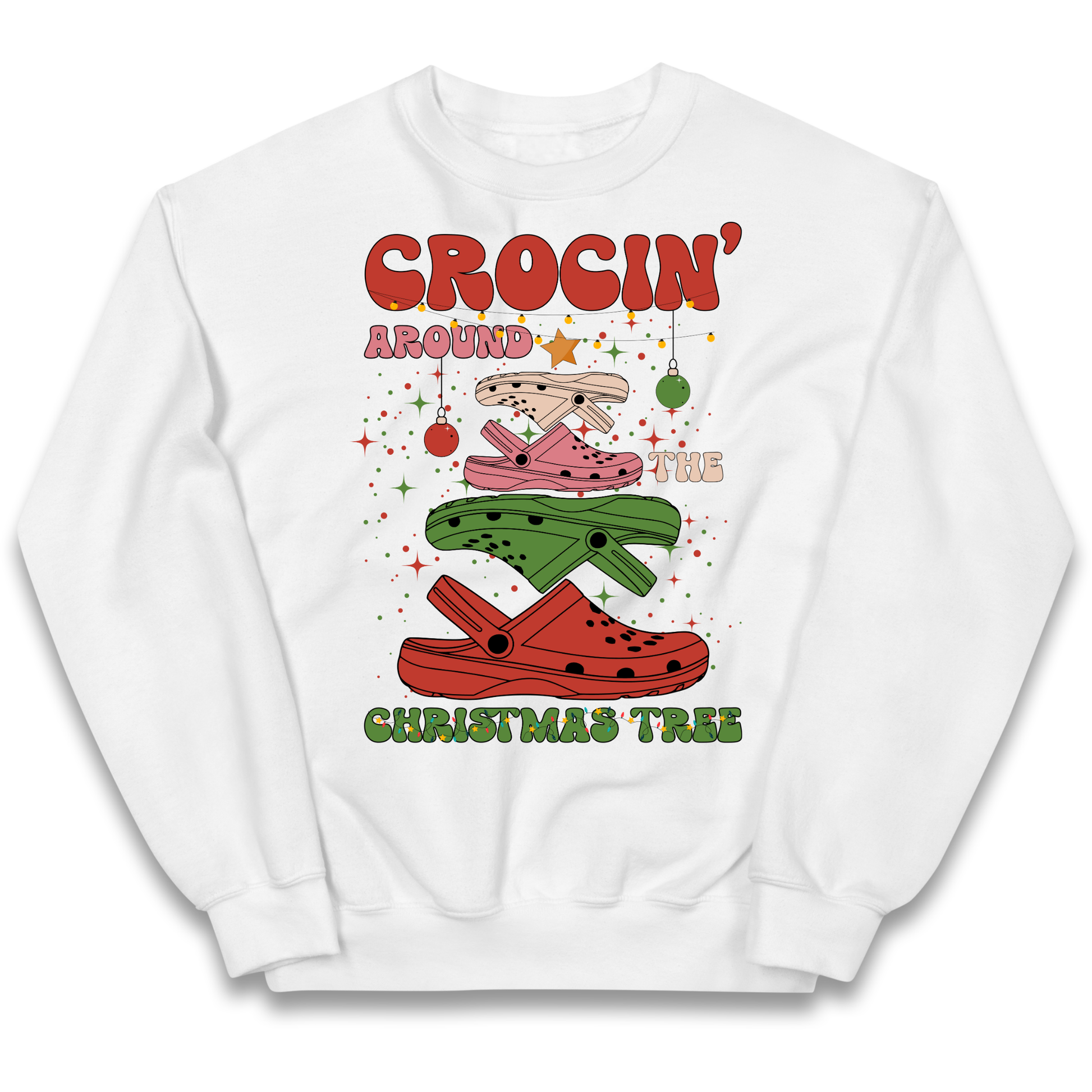 Crockin Around the Christmas Tree Christmas kids sweatshirt
