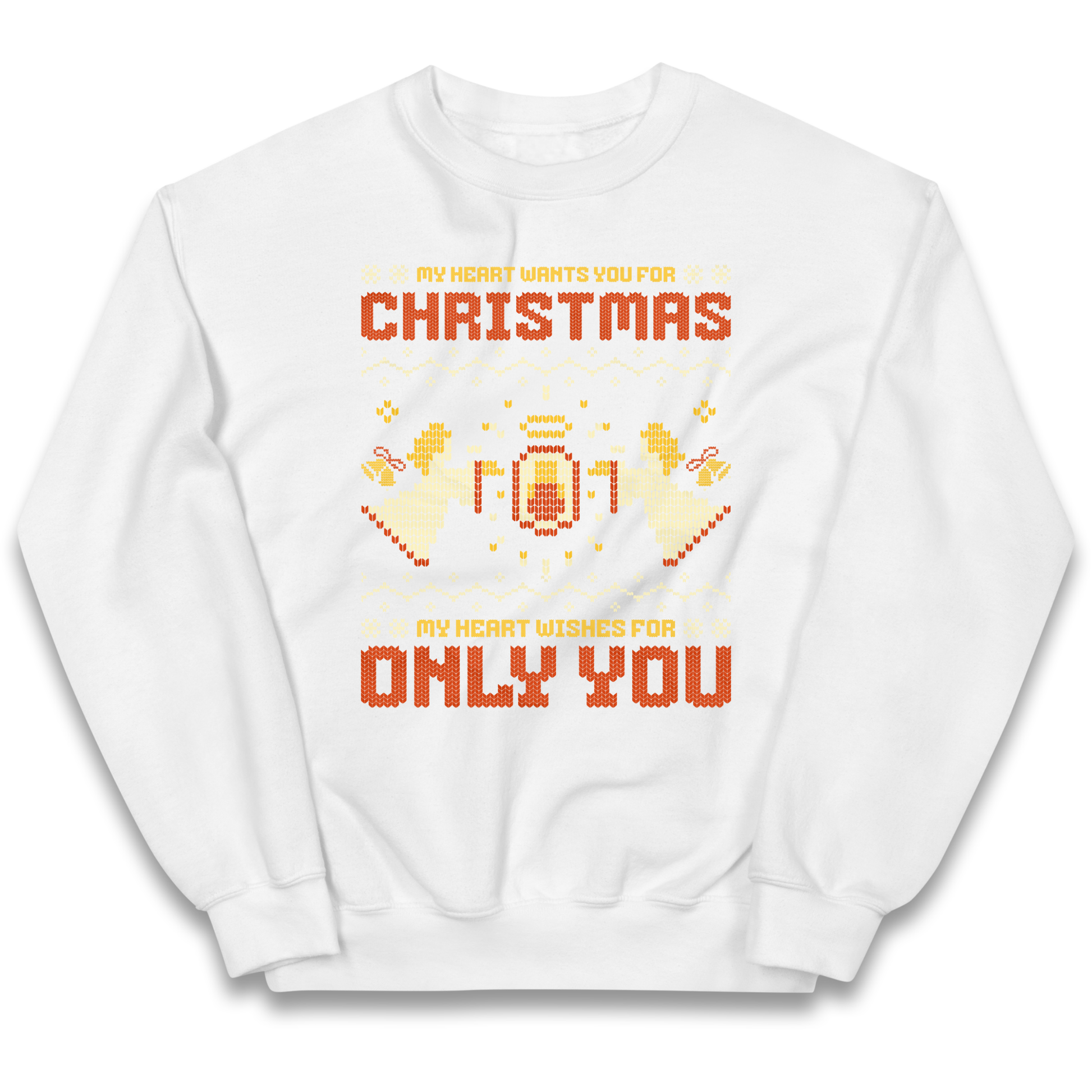 My Heart Wants You For Christmas Only You Christmas kids sweatshirt