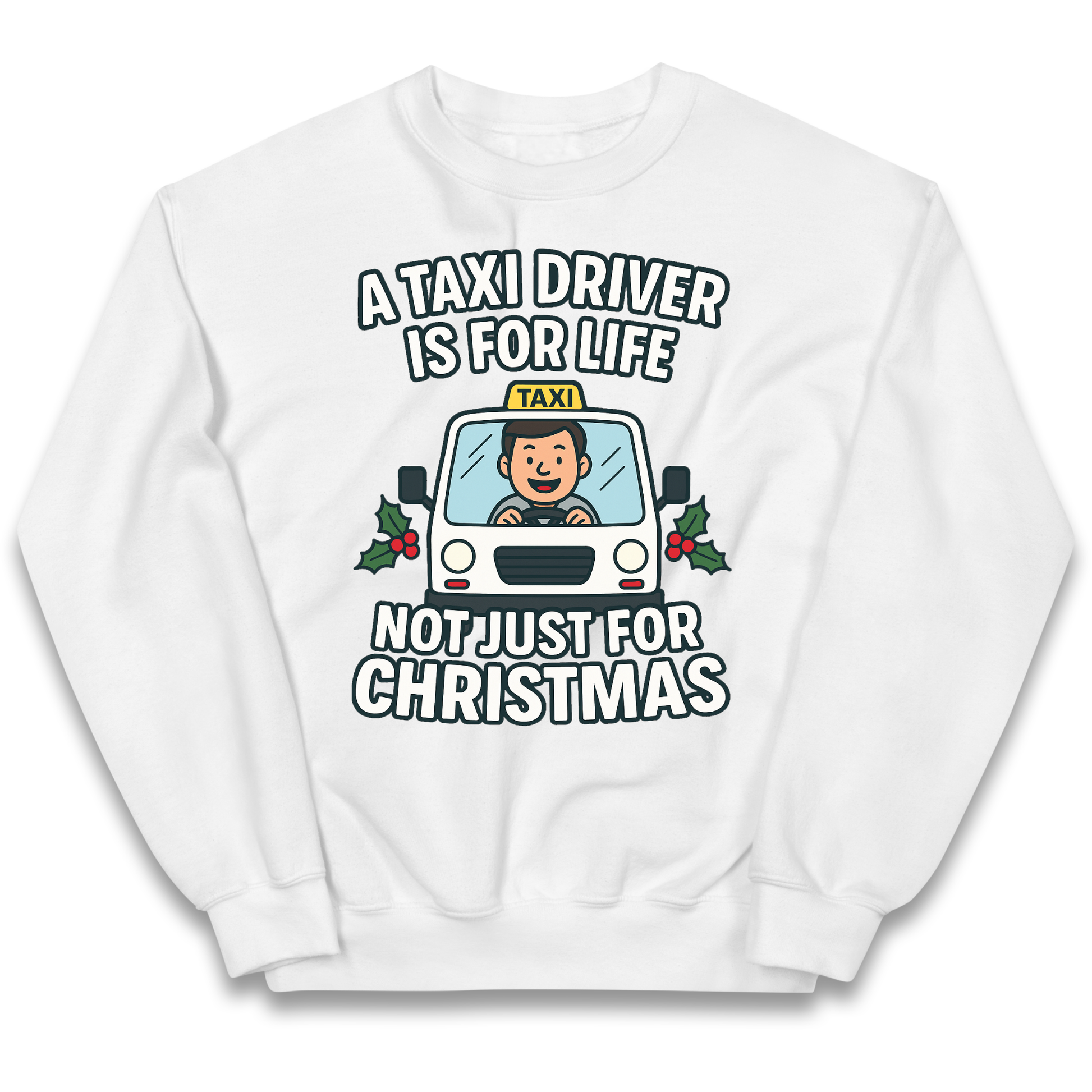 Taxi Driver Christmas Kids Jumper