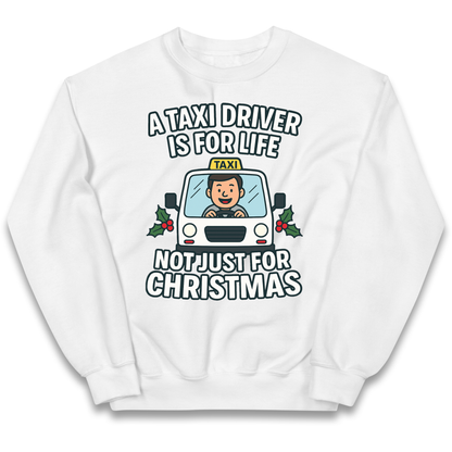 Taxi Driver Christmas Kids Jumper