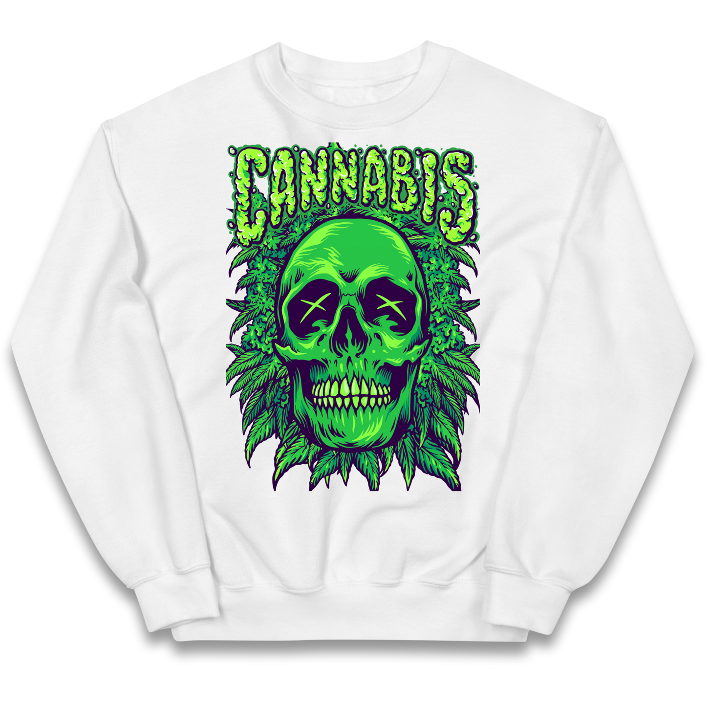 Cannabis Skull kids sweatshirt