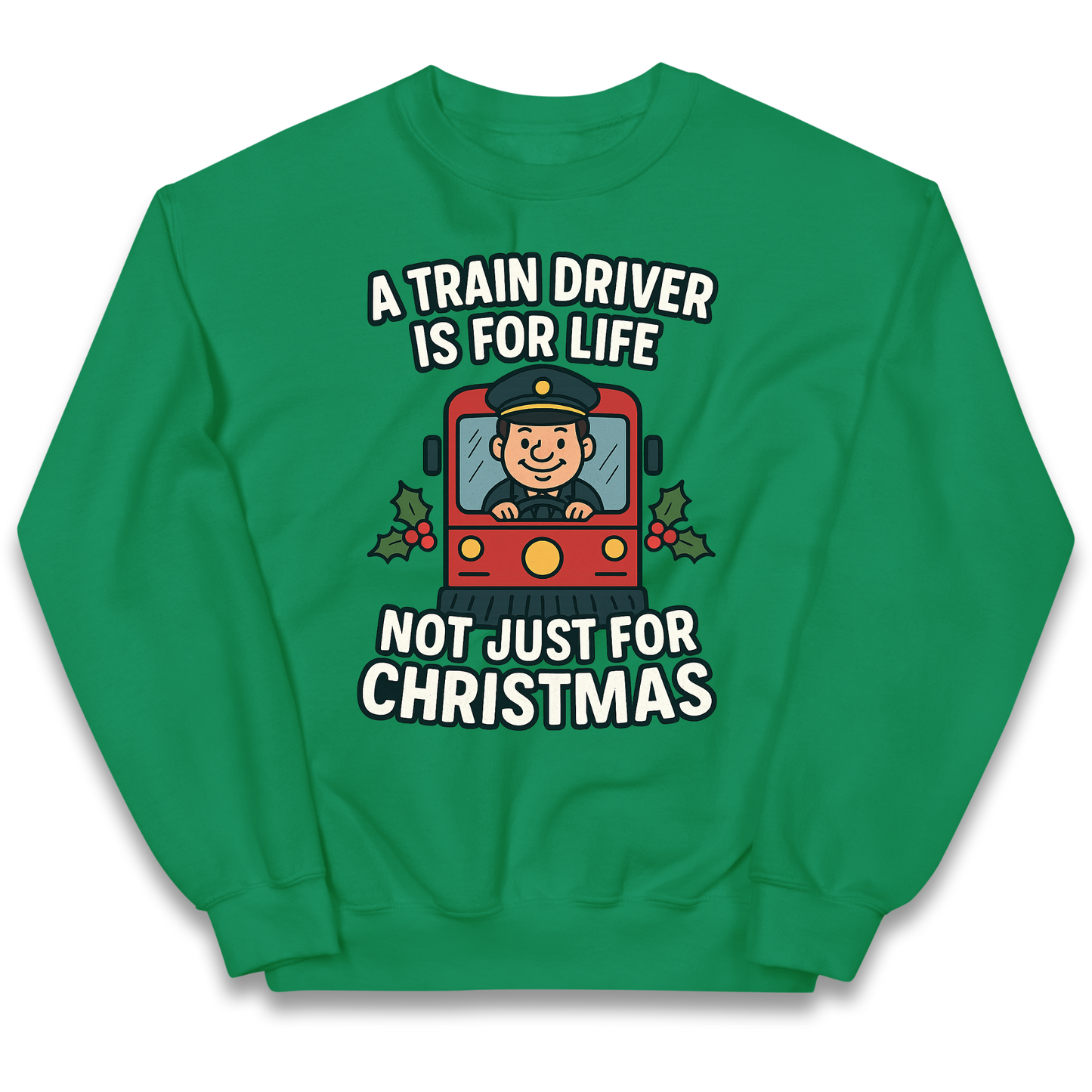Train Driver Christmas Kids Jumper