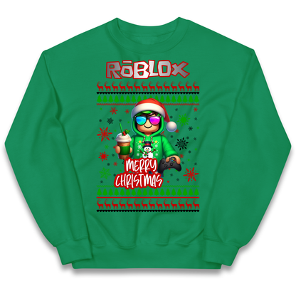 Roblox Merry Christmas Kids Jumper