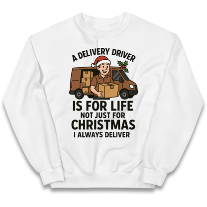 Delivery Driver Christmas Kids Jumper