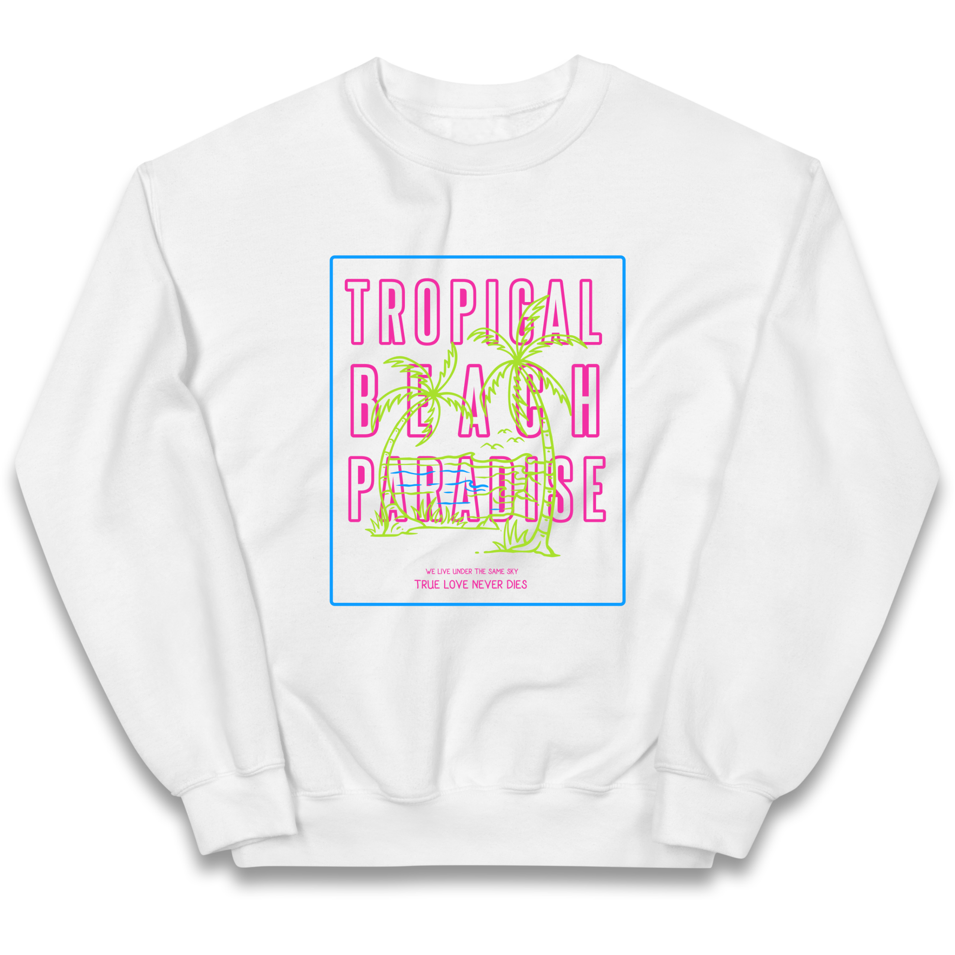 Tropical Beach Paradise kids sweatshirt