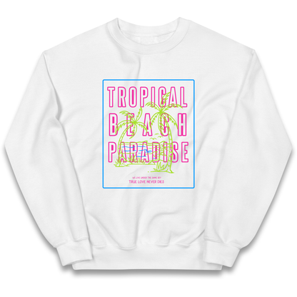 Tropical Beach Paradise kids sweatshirt