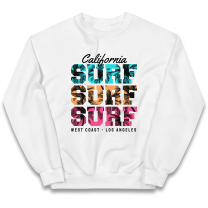 California Surf Surf Surf kids sweatshirt