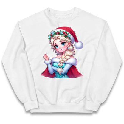 Elsa Frozen Santa kids sweatshirt