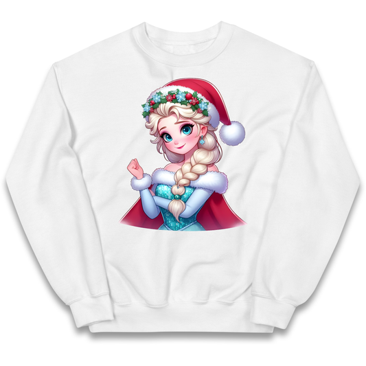 Elsa Frozen Santa kids sweatshirt