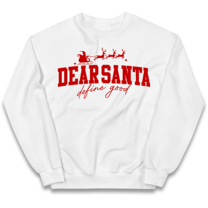Dear Santa Christmas kids sweatshirt