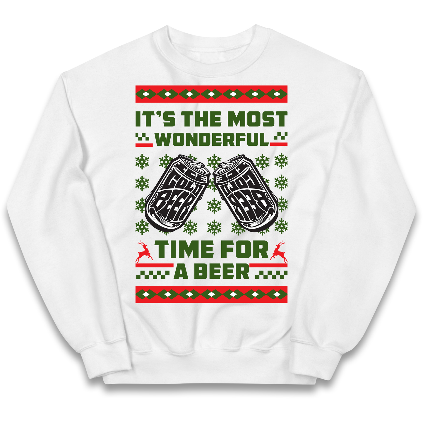 Its The Most Wonderful Time For A Beer Christmas kids sweatshirt
