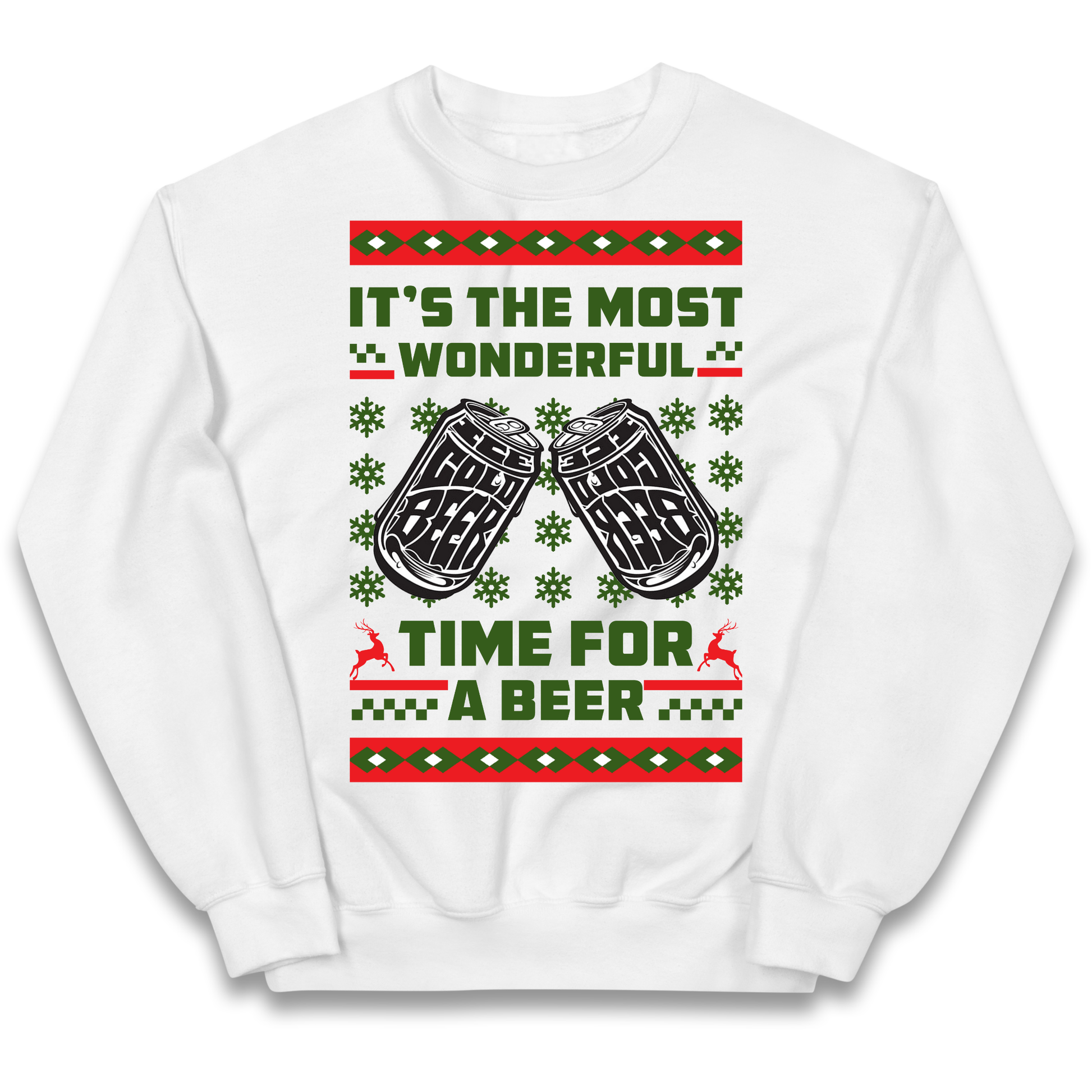 Its The Most Wonderful Time For A Beer Christmas kids sweatshirt