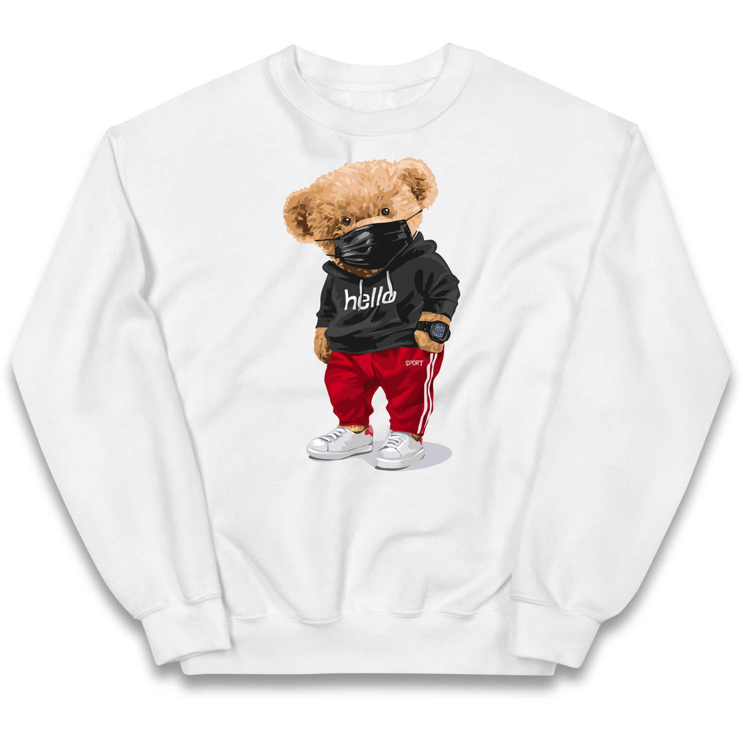 Teddy Bear Hello Streetwear kids sweatshirt