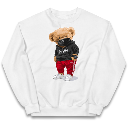 Teddy Bear Hello Streetwear kids sweatshirt