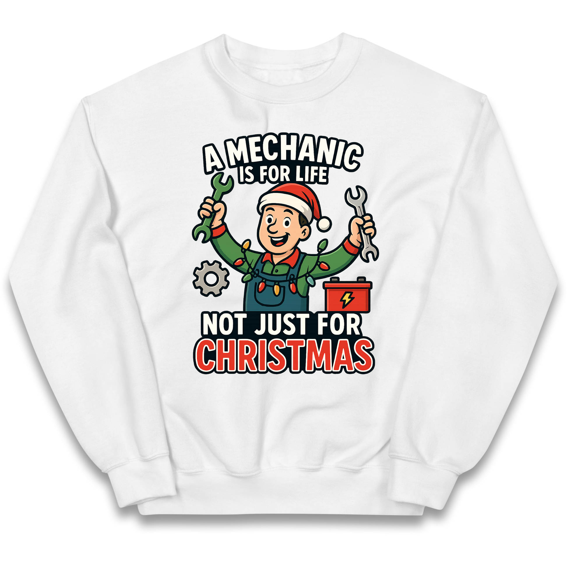 Mechanic Christmas Kids Jumper
