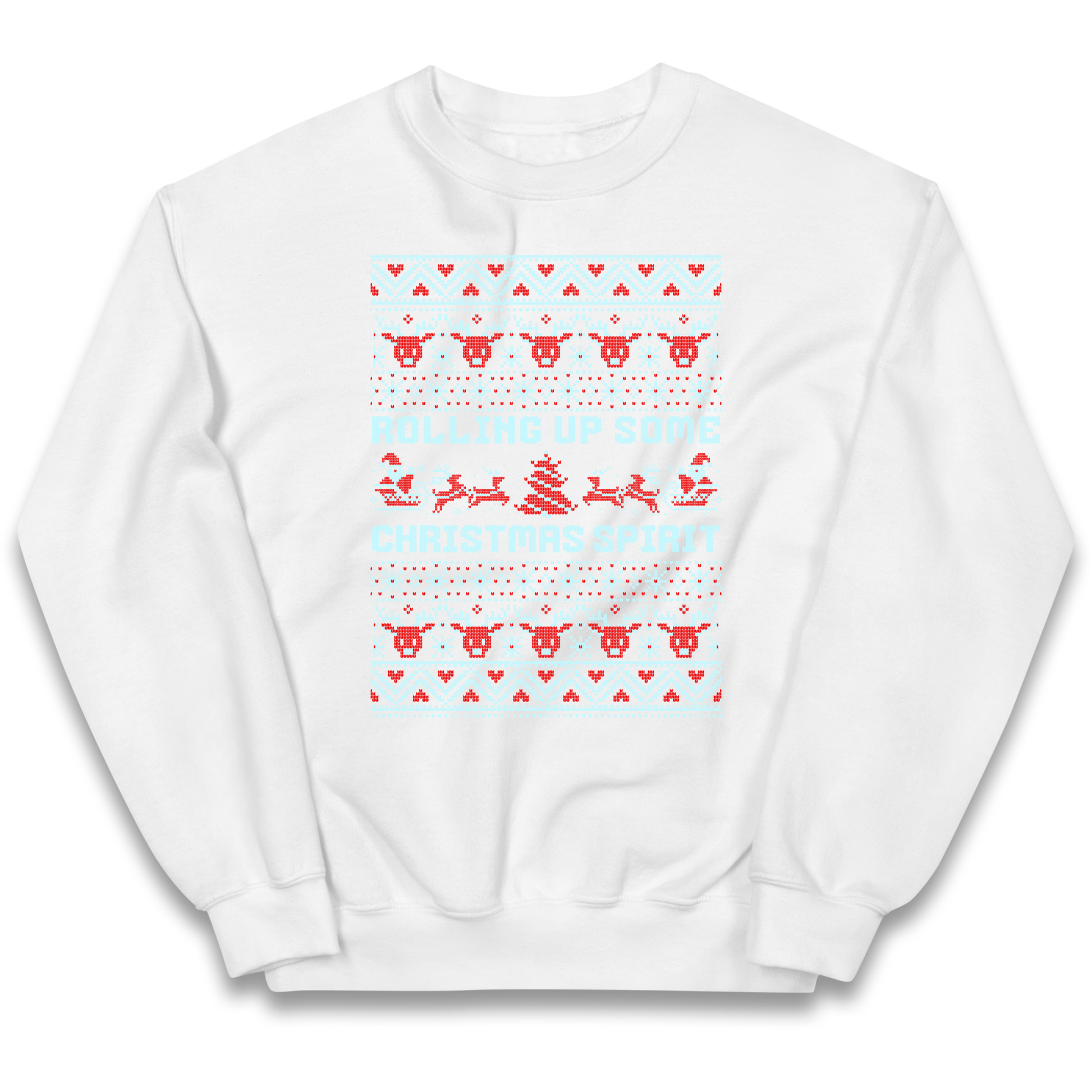 Rolling up Some Christmas Spirit kids sweatshirt