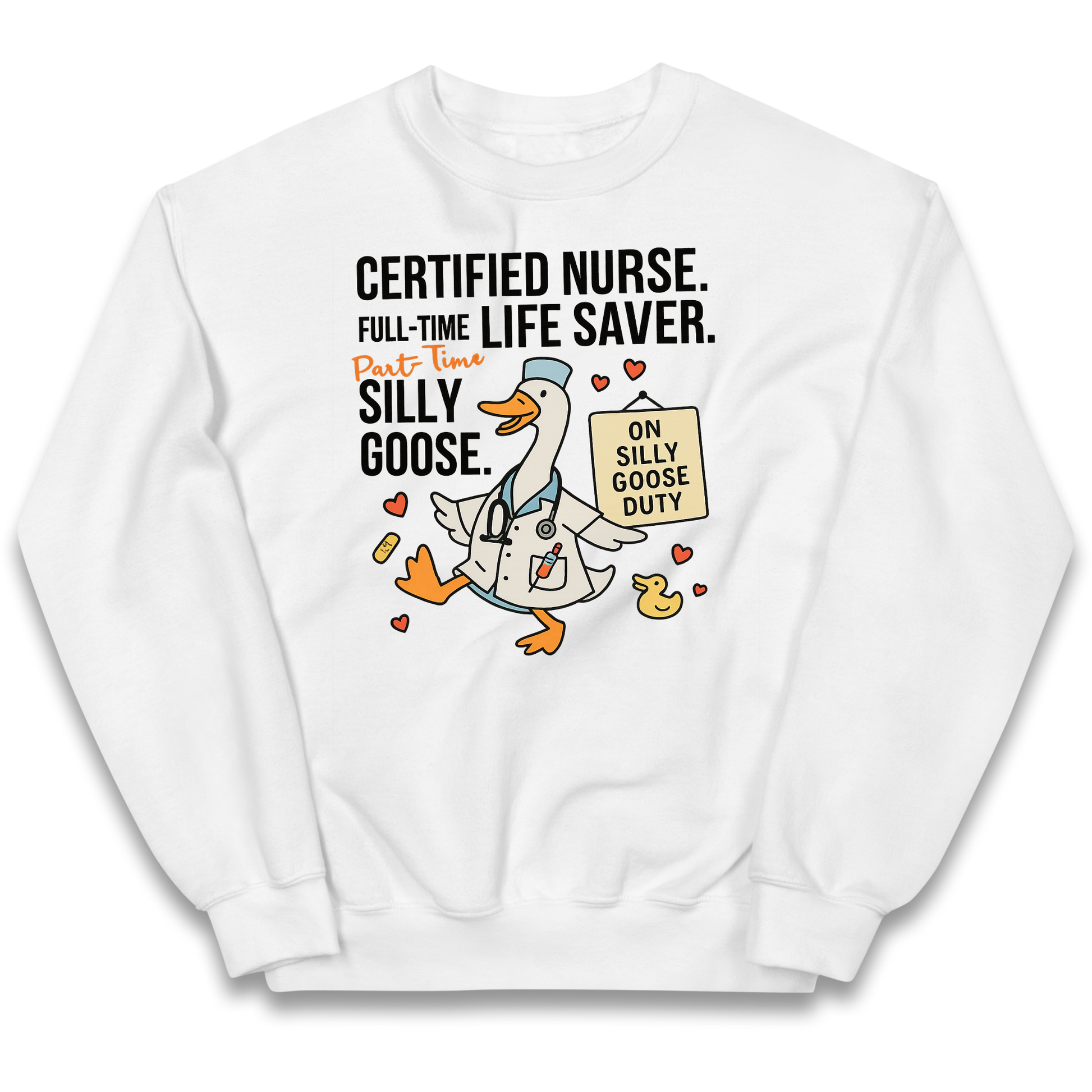 Full Time Nurse Part Time Silly Goose kids sweatshirt