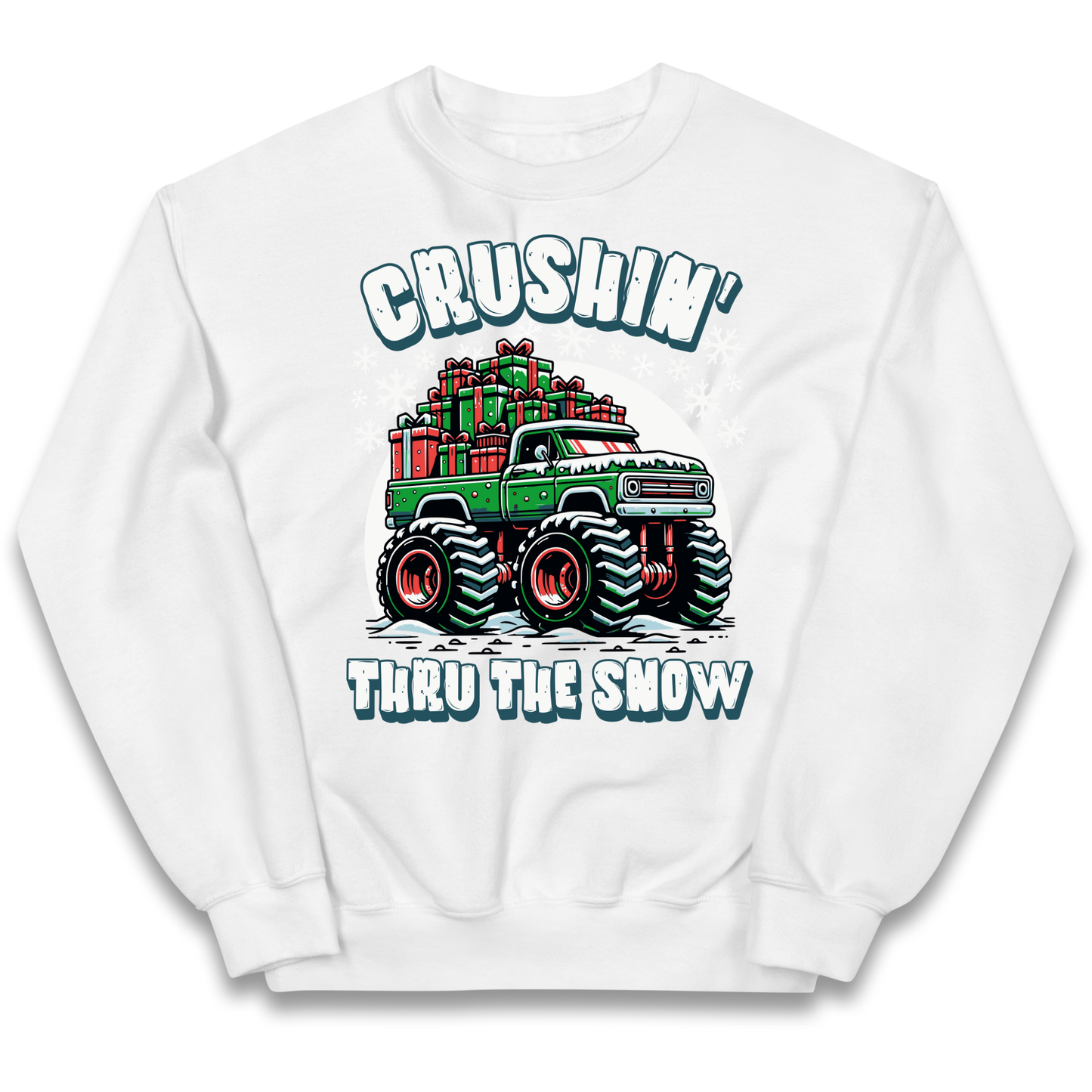 Crushin Thru The Snow kids sweatshirt