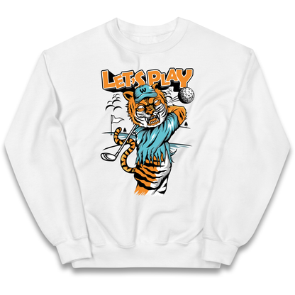 Lets Play Golf Tiger kids sweatshirt