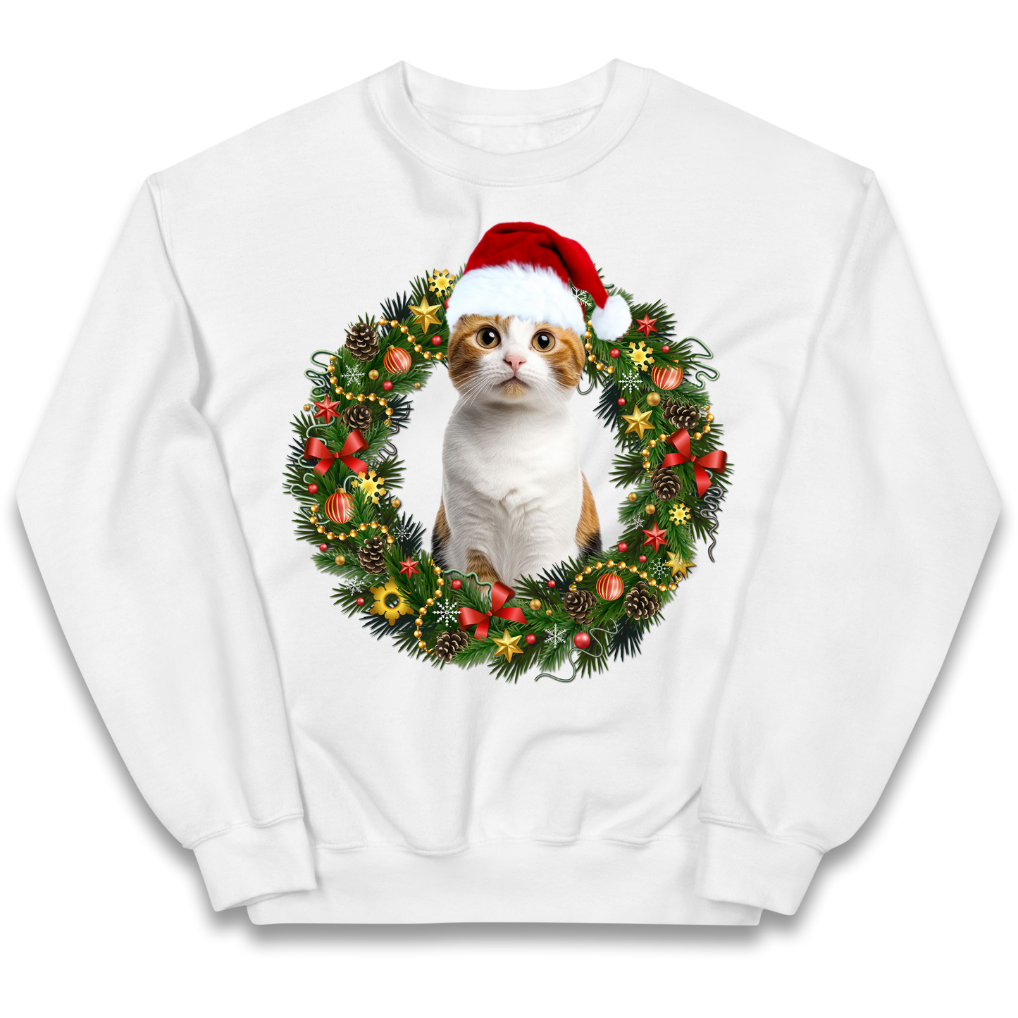 Cat Christmas kids sweatshirt